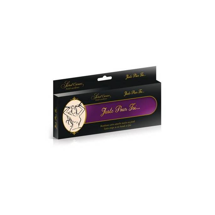 2 LIENS BONDAGE VIOLET SATIN 160CM