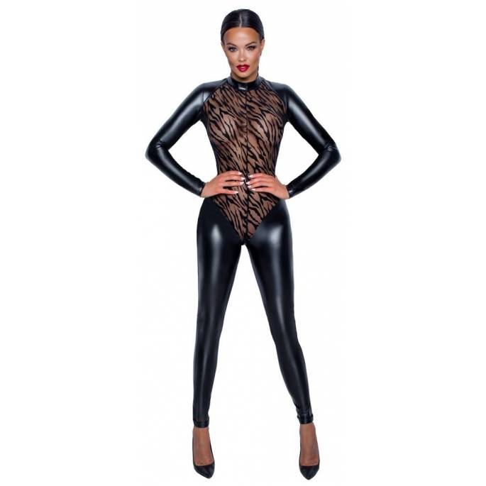 COMBI WETLOOK VOILE TIGRÉ