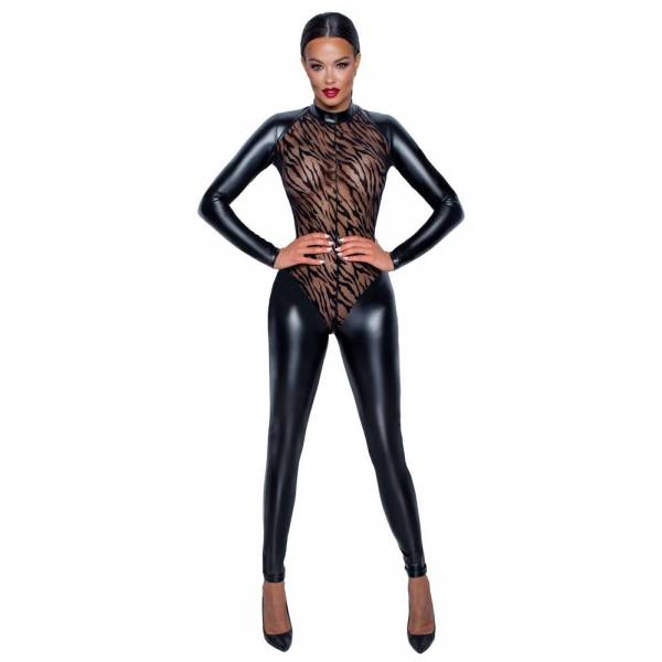 WETLOOK-KOMBI TIGERSCHLEIER