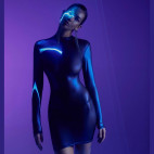 -BLUE ANGEL- ROBE COURTE TULLE