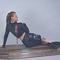 BANDEAU RÉGLABLE CUIR "RED WINE"