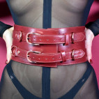 CEINTURE CUIR "RED WINE"