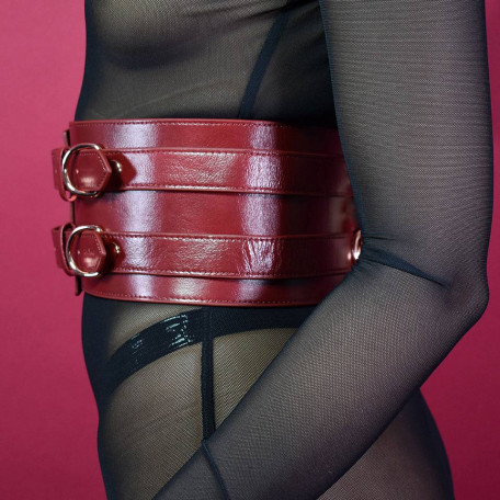 CEINTURE CUIR "RED WINE"