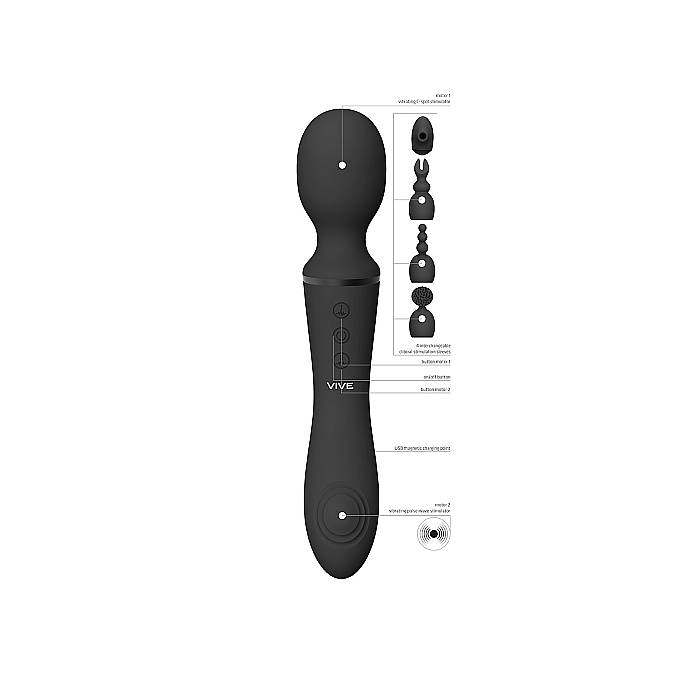 WAND DOPPELTE STIMULATION+AUSWECHSELBARER KOPF