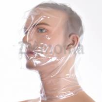 TRANSPARENT PLASTIC BALACLAVA