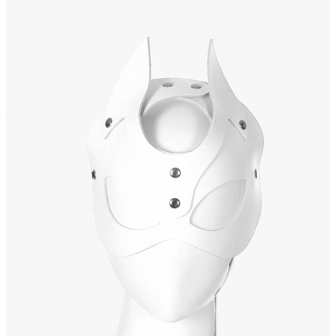 MASQUE DEMONIA CUIR BLANC