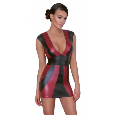 KLEID MIT DEKOLLETÉ BI COLOR