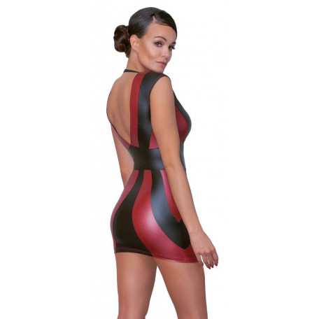 KLEID MIT DEKOLLETÉ BI COLOR