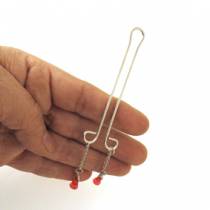 RED RHINESTONE LIP PLIERS