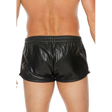 KURZE LEDERHOSE FÜR MÄNNER SCHWARZ