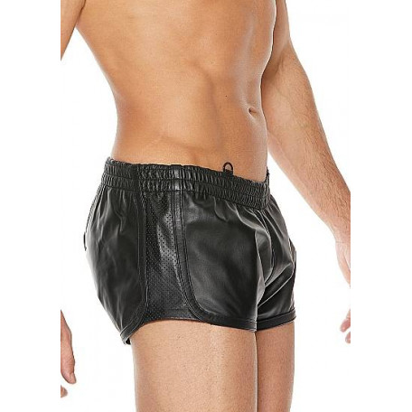 KURZE LEDERHOSE FÜR MÄNNER SCHWARZ
