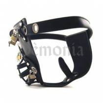 MEN'S LEATHER CHASTER BELT