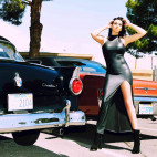 ROBE POUSSYCAT LONGUE LAQUE