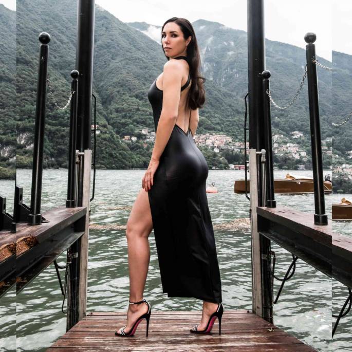 ROBE POUSSYCAT LONGUE LAQUE