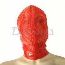 TRANSPARENT RED PLASTIC HOOD