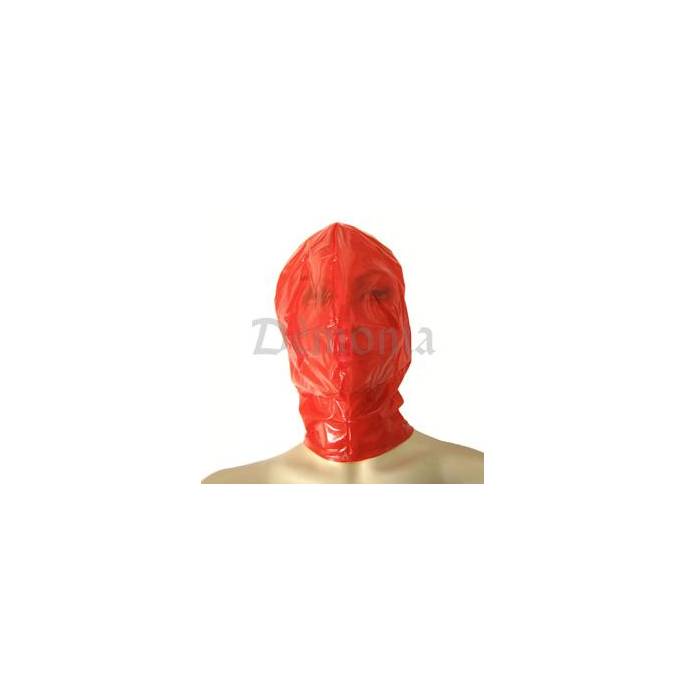CAGOULE PLASTIQUE ROUGE TRANSPARENT