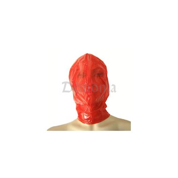 TRANSPARENT RED PLASTIC HOOD