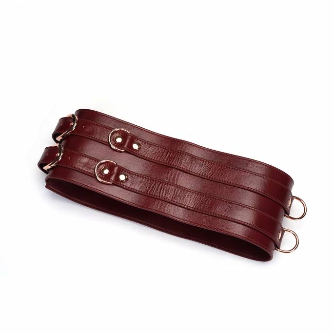 CEINTURE CUIR "RED WINE"