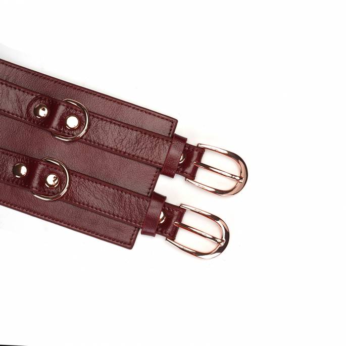 CEINTURE CUIR "RED WINE"