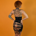 ROBE LATEX NOIRE SPANKING