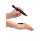 SET MIT 4 LANGEN PARAFFINKERZEN SCHWARZ