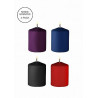 SET OF 4 MINI COLORED CANDLES (KEROSENE)