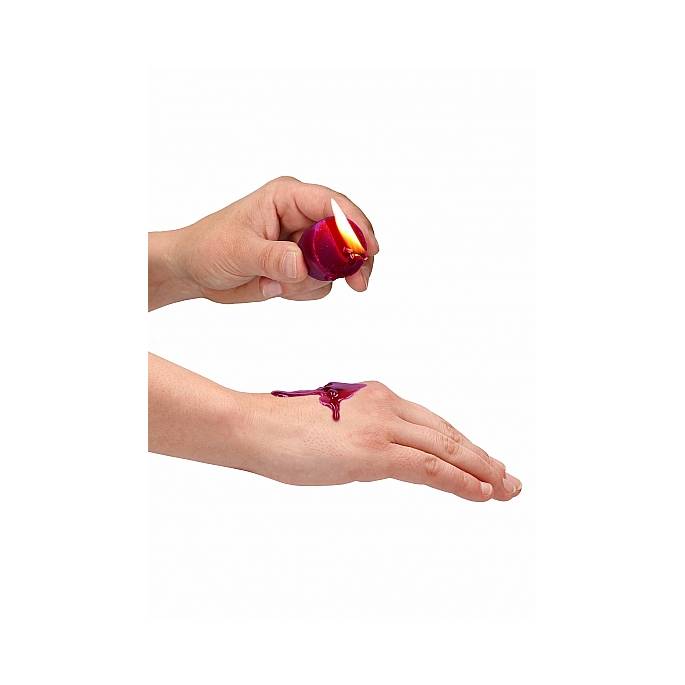 SET MIT 4 FARBIGEN MINI-KERZEN (PARAFFIN)