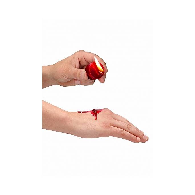 SET MIT 4 FARBIGEN MINI-KERZEN (PARAFFIN)