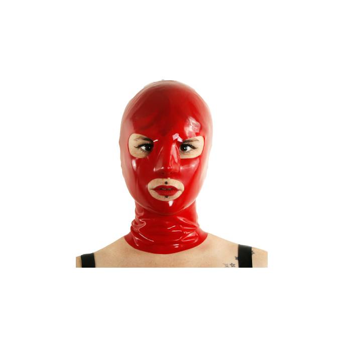 PASAMONTAÑAS DE LÁTEX ROJO + CREMALLERA