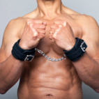 PADLOCKABLE SILICONE HANDCUFFS