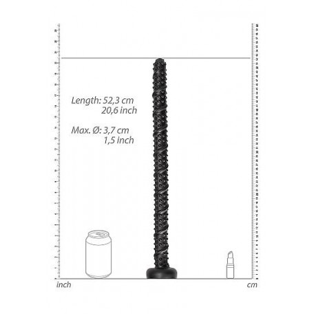 STRUKTURIERTER DILDO ASS SNAKE 53CM