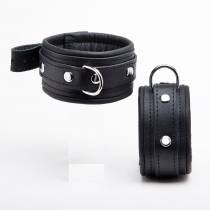 Chevillières cuir noir