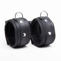 Chevillières cuir noir