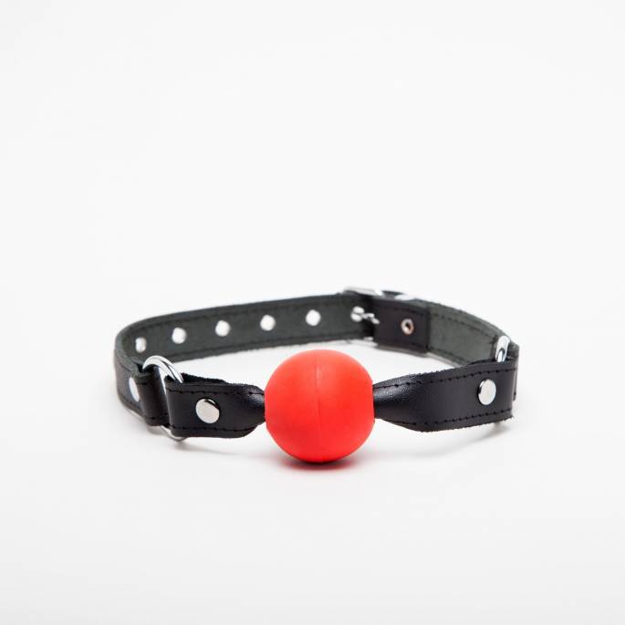 Gagball Rot Leder