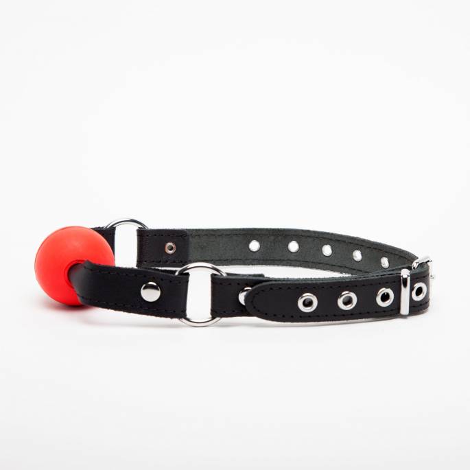 Gagball Rot Leder