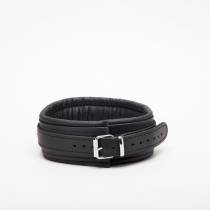 COLLIER CUIR NOIR