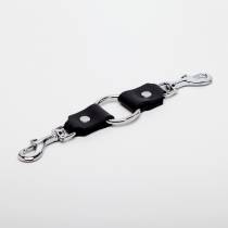 RING 2 LEDERKARABINER SCHWARZ