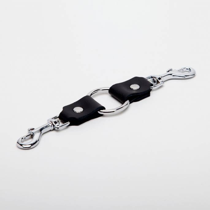 RING 2 LEDERKARABINER SCHWARZ