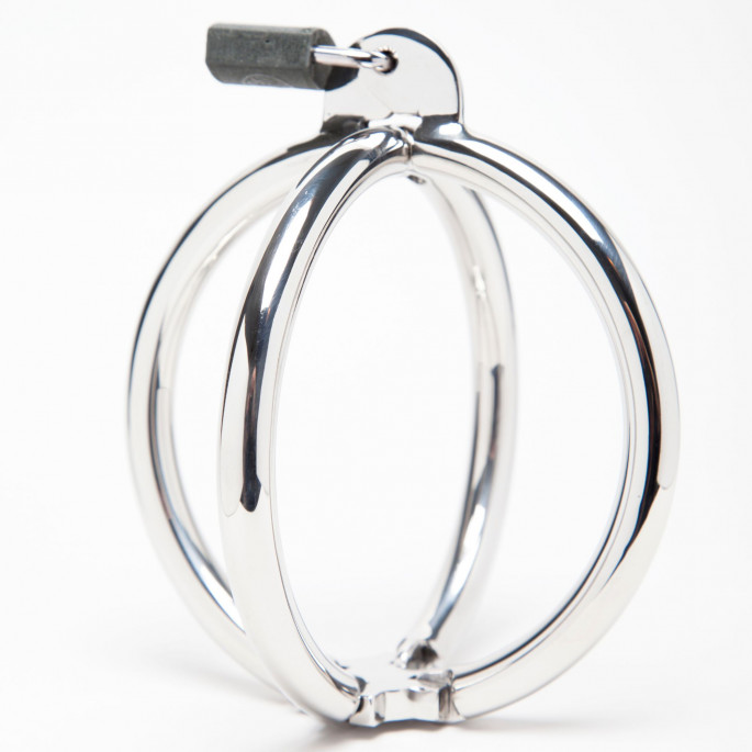 HANDSCHELLEN LUXUS CRISS CROSS STAINLESS + VORHÄNGESCHLOSS