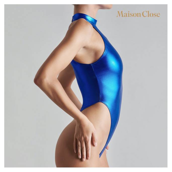 BLUE ANGEL BODY STRING TIEF AUSGESCHNITTEN