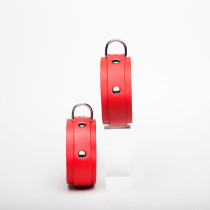 HANDSCHELLEN LEDER ROT FEIN BASIC