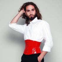 TAILLENGÜRTEL KURZ VINYL ROT