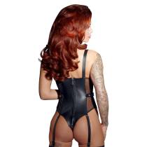 LEATHER BODY + VEIL + HARNESS COLLAR