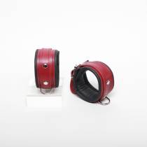 FUSSGELENKBANDAGE LEDER BURGUNDY 5CM