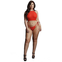 ROTES SET HÖSCHEN+TOP STRASS