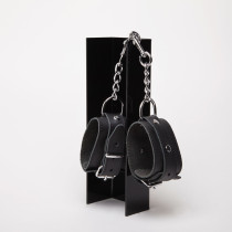 CHEVILLERES CUIR NOIR FIN BASIC