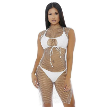 NETZKLEID STRASS WEISS T.U