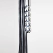 MARDERHUND AUS HARTEM LEDER + DILDO MIT ALU-KUGELN