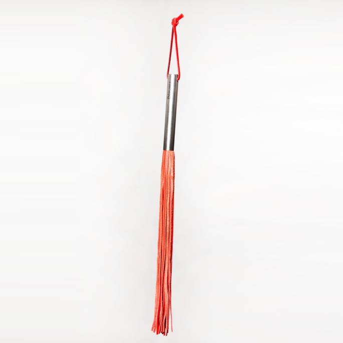 MARTINET ROUGE CUIR SOUPLE - MANCHE ACIER