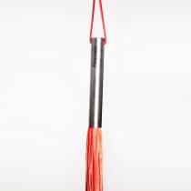 ROTER HOLZHAMMER AUS WEICHEM LEDER - STAHLGRIFF